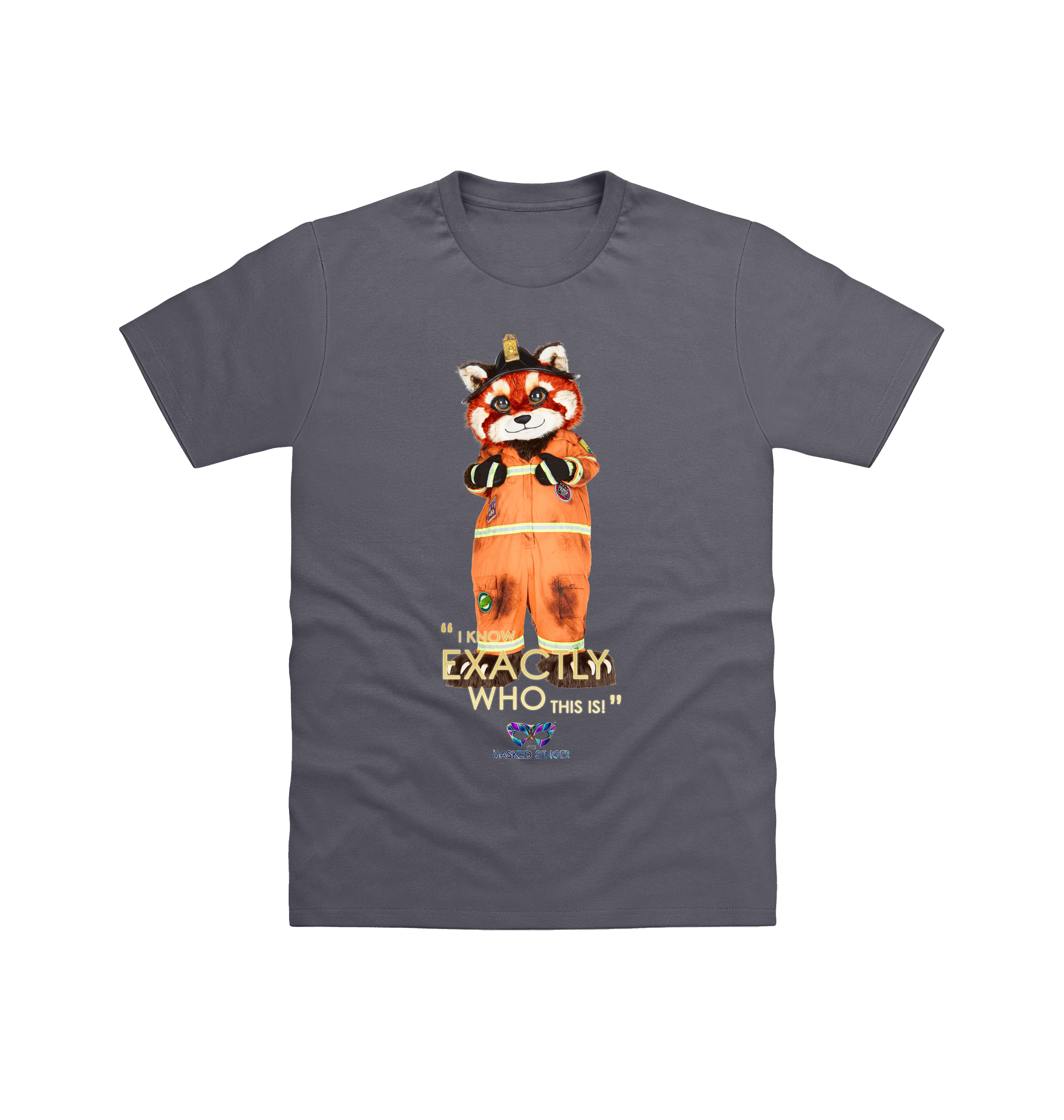 Charcoal Printed T-shirt Front